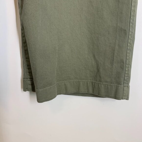 Gap Women's Loose Khaki Wide Leg Cropped Flat Front Chinos Size 16P - Picture 5 of 14